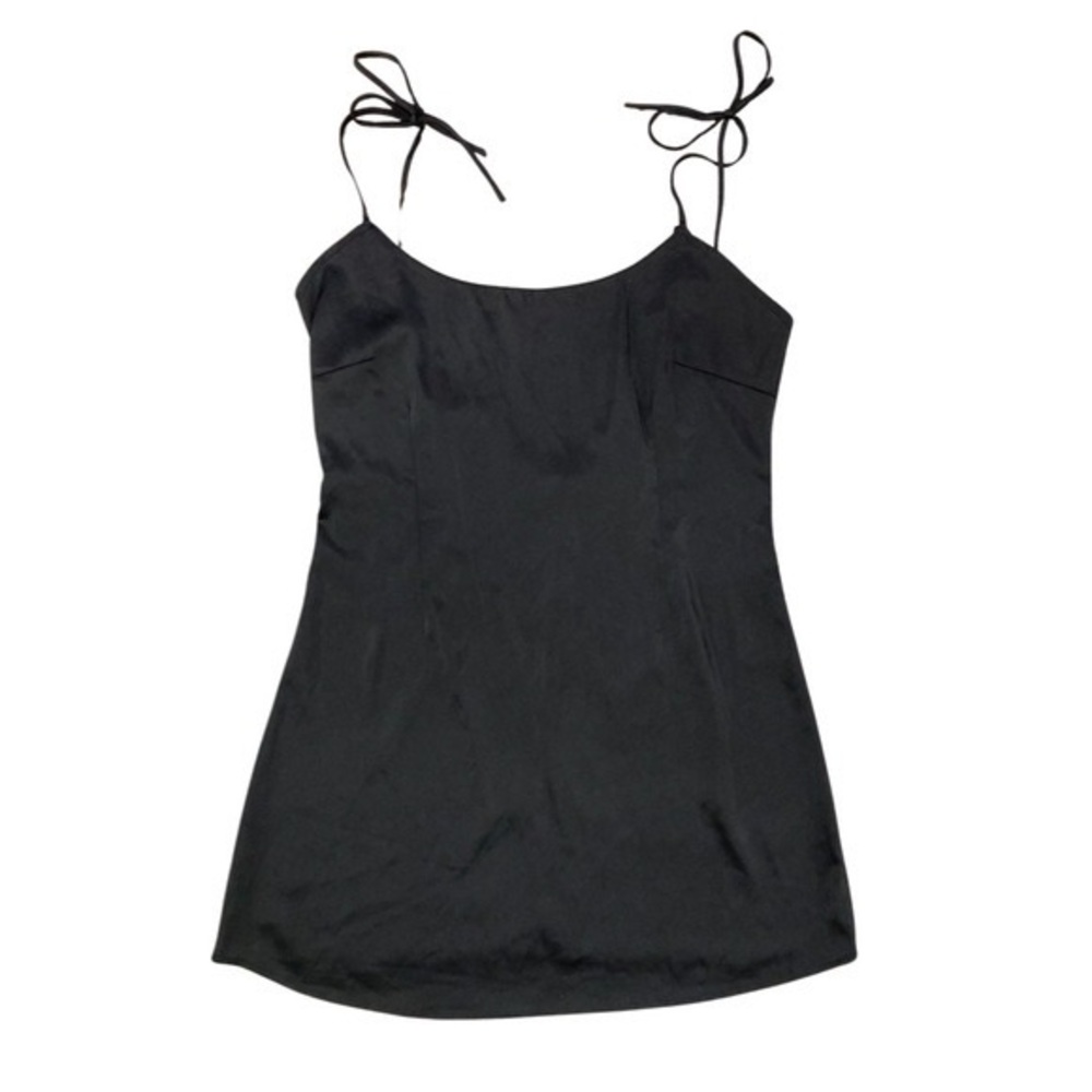 Nasty Gal Tie Strap Mini Dress Black Size 4